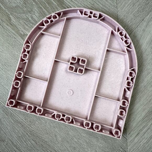 Playmobil Princess Fairytale Castle 3019 Curved End Pink Baseplate Floor 1998 - Picture 2 of 4
